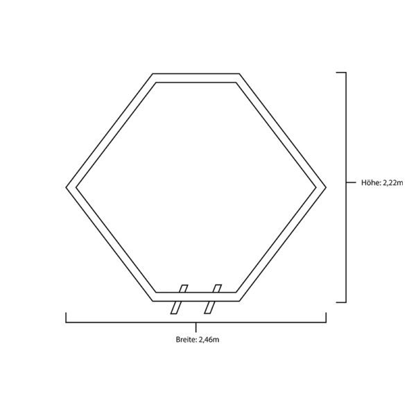 Hexagon Traubogen Holz – Bild 2