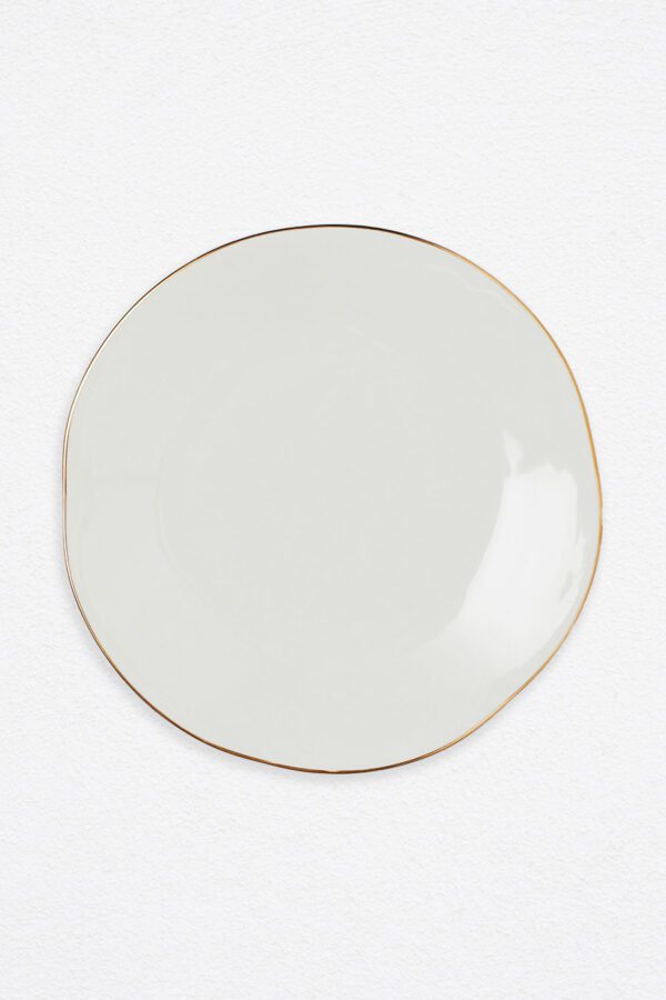 Speiseteller "Classy Style" mit filigranem Goldrand Ø 28 cm