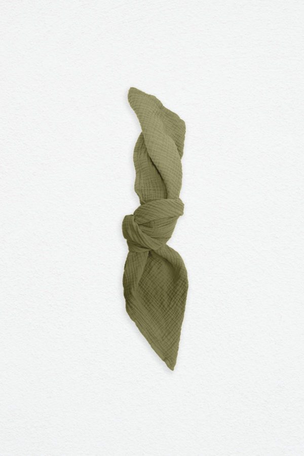 Baumwollserviette Golden Green Waffle