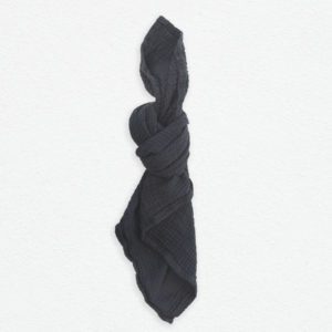 Baumwollserviette Midnight Navy Blue Waffle