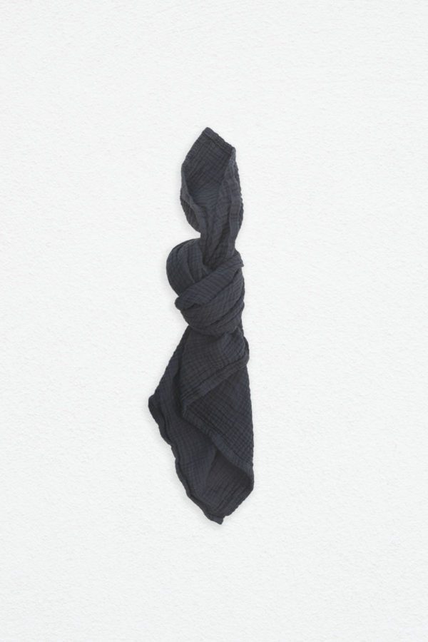 Baumwollserviette Midnight Navy Blue Waffle