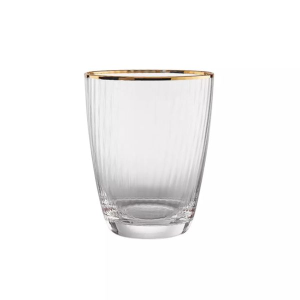 Wasserglas mit Goldrand