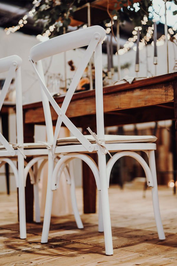 Cross Back Chair Simply white