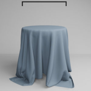 Runde Tischdecke in Dusty Blue  | ⌀ 330 cm
