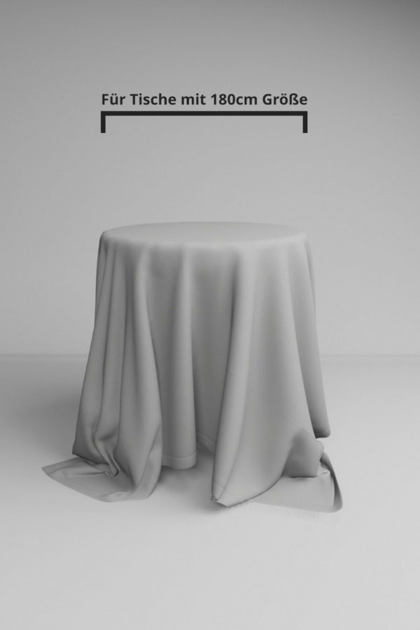 Runde Tischdecke in Cool Gray  | ⌀ 330 cm