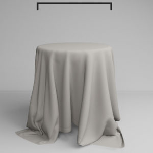 Runde Tischdecke in Warm Gray  | ⌀ 330 cm