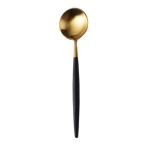 Besteck Schwarz Gold - Suppenlöffel