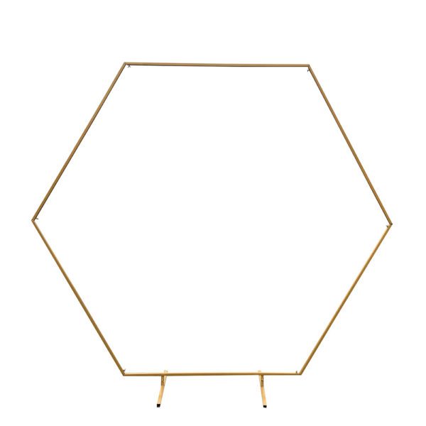 Traubogen Hexagon in gold, 220 cm