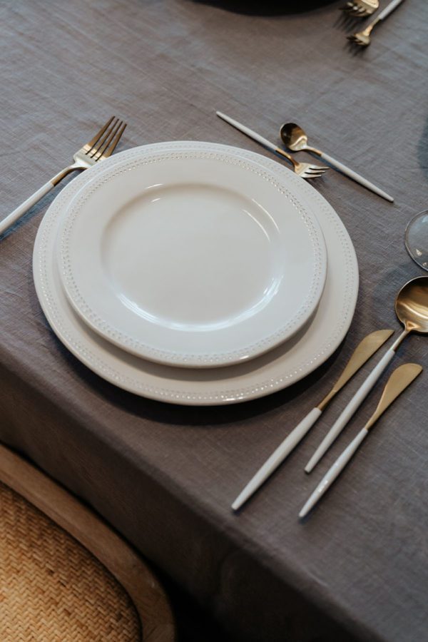 Dessertteller Simple White Relief - ⌀ 23 CM
