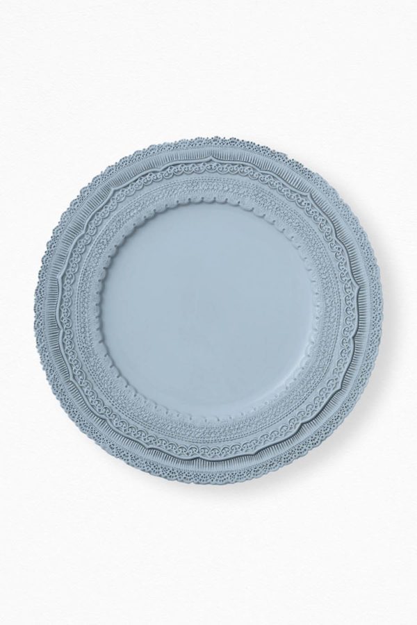 Platzteller "Lace Plate" in powder blue