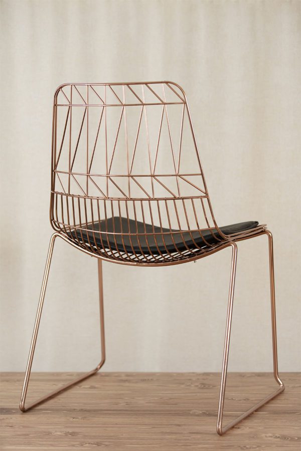 Sitzkissen für Lucy Wire Chairs in schwarz – Bild 2