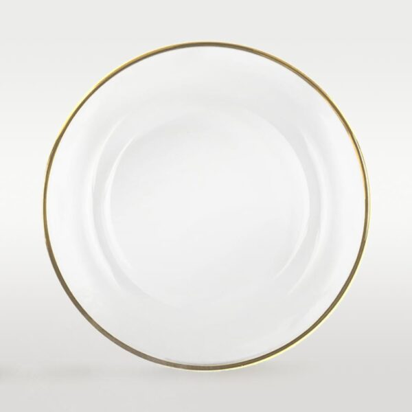 Platzteller aus Glas mit goldrand 33cm