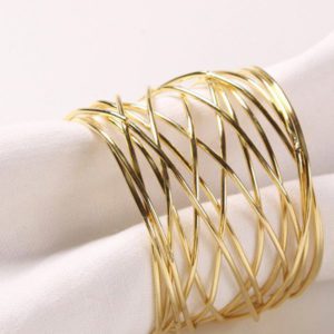 Serviettenringe feines gold