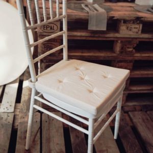 Sitzkissen für Chiavari Tiffany Off White