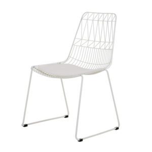 Lucy Wire Chair Weiß im Mesh-Look