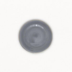 Brotteller “Minimal” in Dusty Blue mit Goldrand ⌀ 16 cm