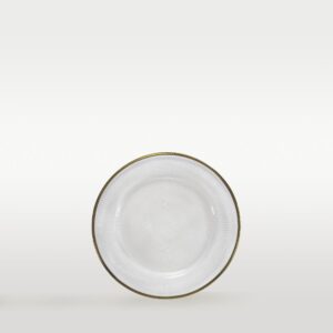 Brotteller “Textured Plate” mit Goldrand ⌀ 16,5 cm