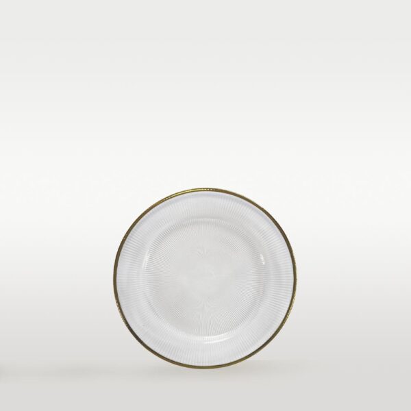 Brotteller “Textured Plate” mit Goldrand ⌀ 16,5 cm