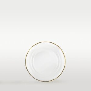 Brotteller aus Glas mit goldrand ⌀ 15,5cm