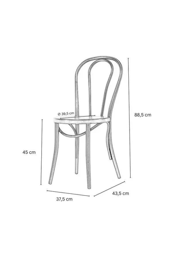 Bentwood Stuhl in Weiß – Bild 8