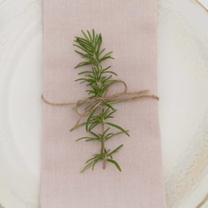 Leinenservietten in altrosa, blush (Stonewashed)