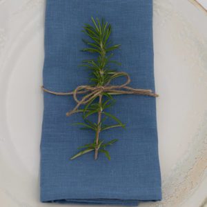 Leinenservietten in ozeanblau, ocean blue