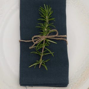 Leinenservietten in waldgrün, dark leaf green
