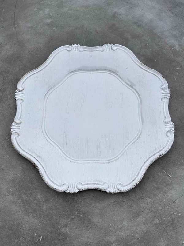 Platzteller "Antique Barock" in weiß ⌀ 33cm