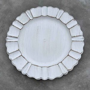Platzteller "Antique Plate" in weiß ⌀ 32cm