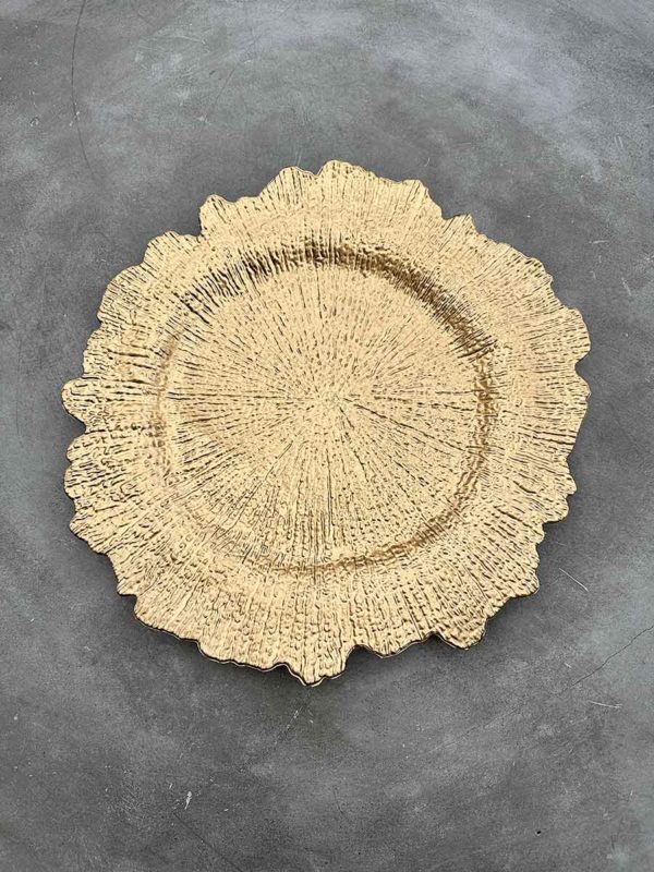 Platzteller "Glamour" in gold ⌀ 35,5cm