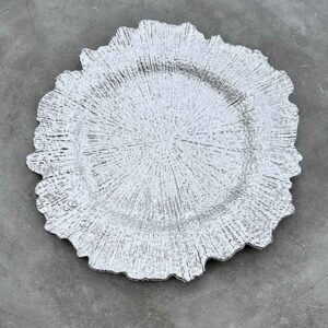 Platzteller "Glamour" in silber ⌀ 35,5cm