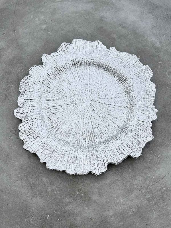 Platzteller "Glamour" in silber ⌀ 35,5cm