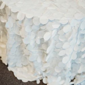 Rosenblätter-Tischdecke in creme