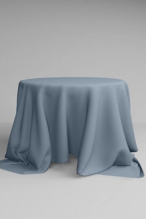 Runde Tischdecke in Dusty Blue  | ⌀ 330 cm