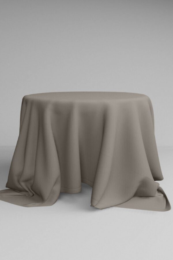 Runde Tischdecke in Simply Taupe  | ⌀ 330 cm