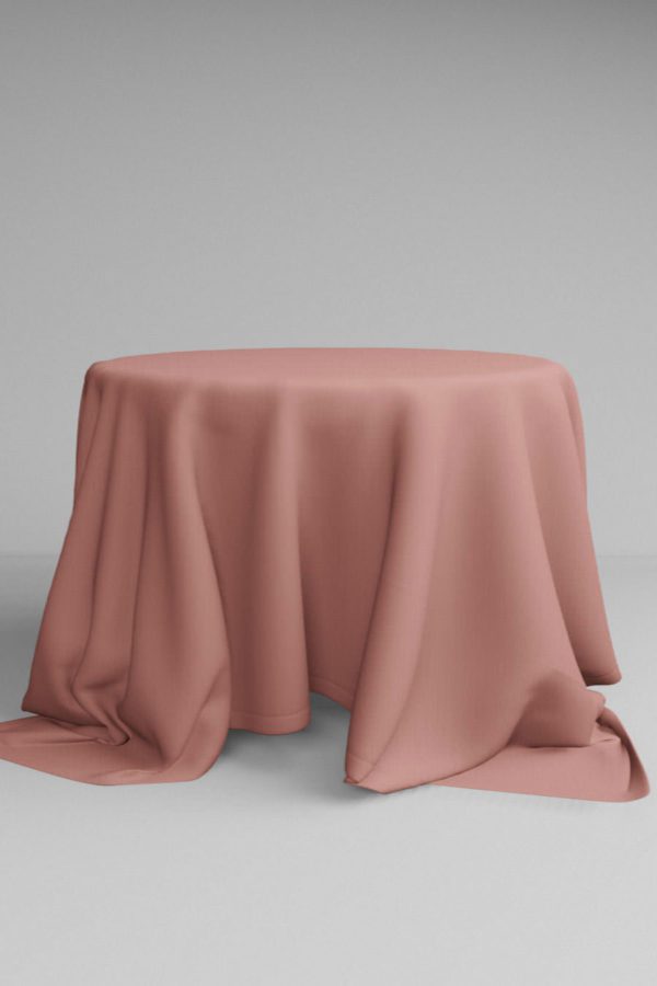 Runde Tischdecke in Terra Cotta  | ⌀ 330 cm