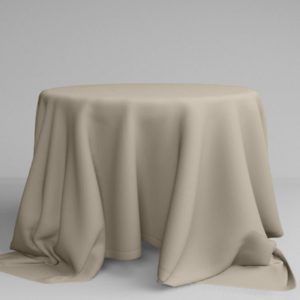 Runde Tischdecke in Warm Gray  | ⌀ 330 cm
