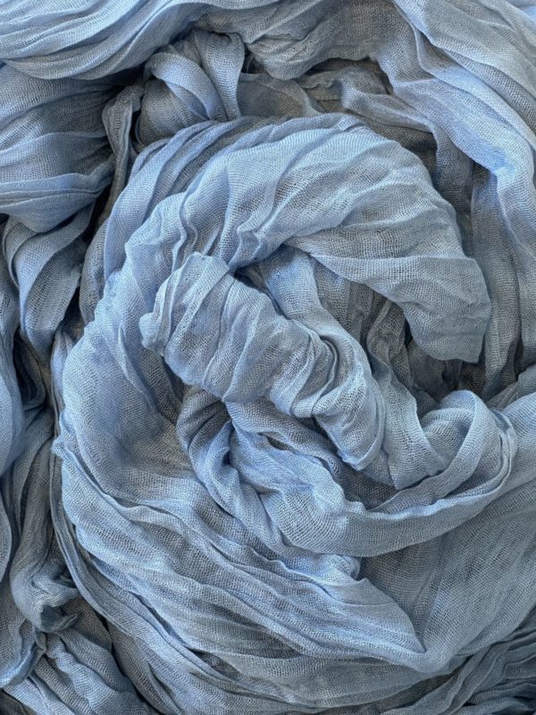 Fineart Chiffon-Tischläufer Dusty Blue 70x250cm