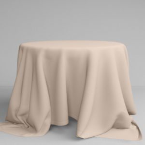 Runde Tischdecke in macadamia  | ⌀ 330 cm