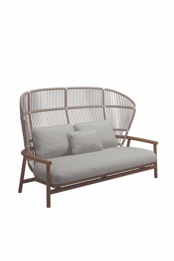 Outdoor-Sofa "Sole Rope" highback - 3-Sitzer