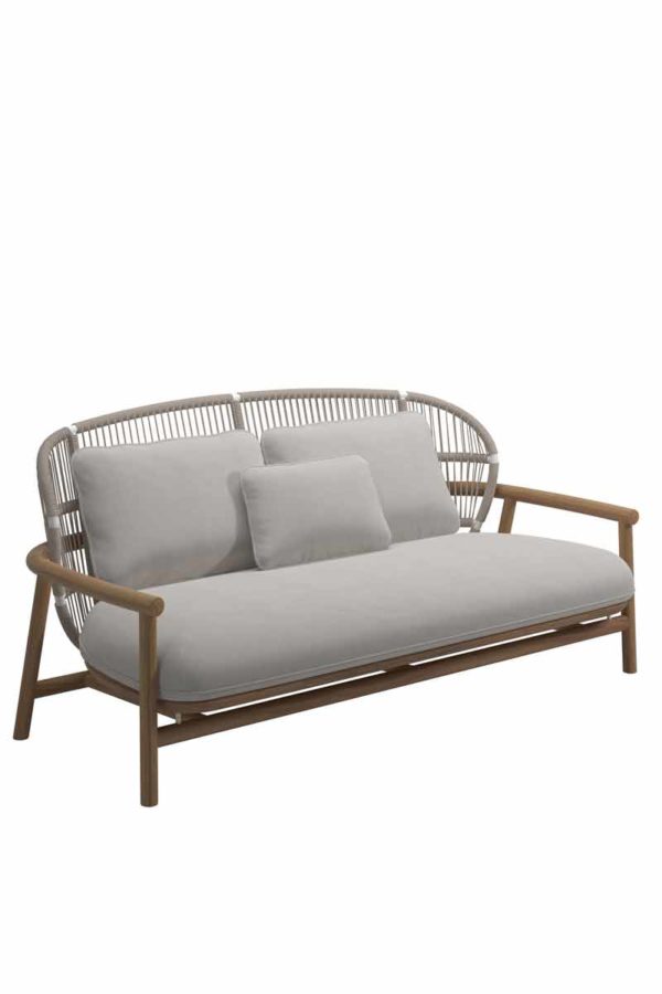 Outdoor-Sofa "Sole Rope" lowback - 3-Sitzer