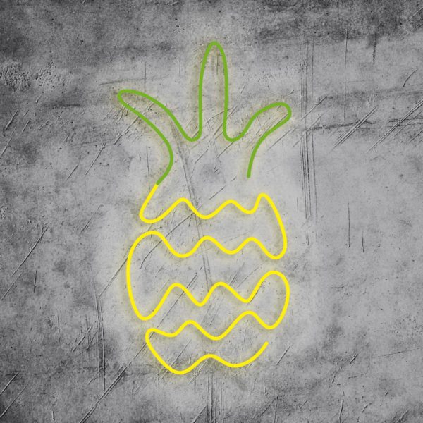 Neon Schriftzug "Ananas"