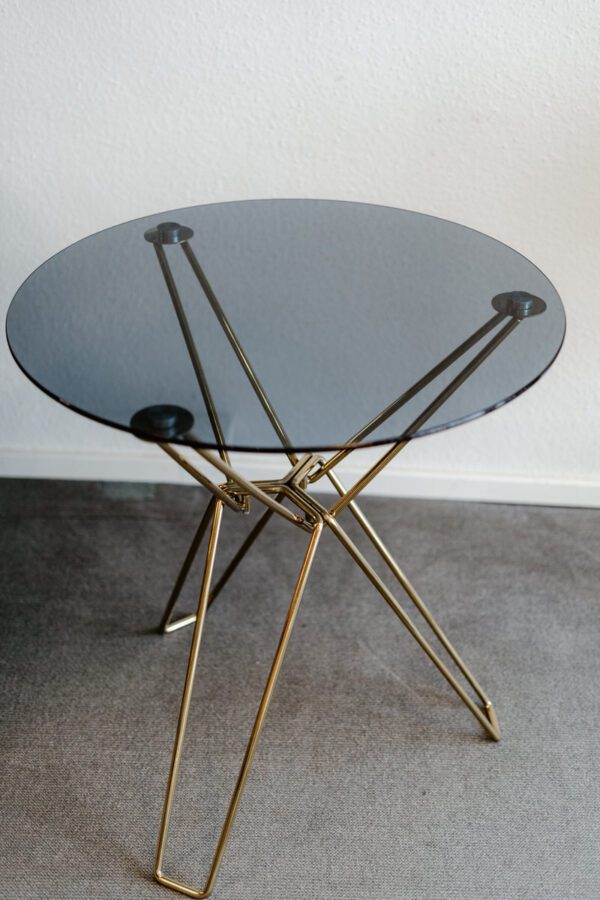 Wire Side Table in gold Beistelltisch