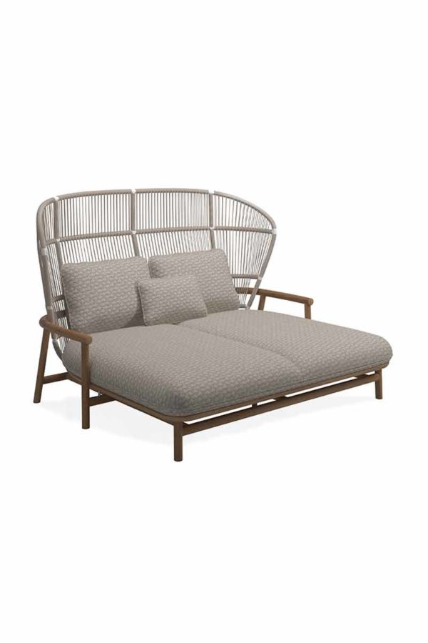 Outdoor-Daybed "Sole Rope" highback
