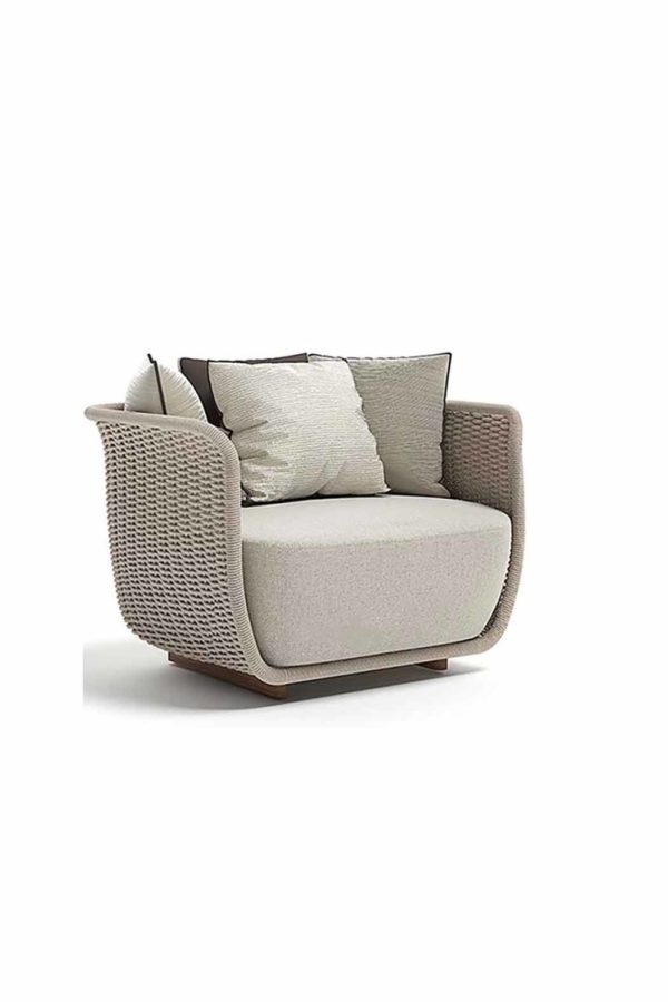 Outdoor-Sessel "Belezza" offwhite
