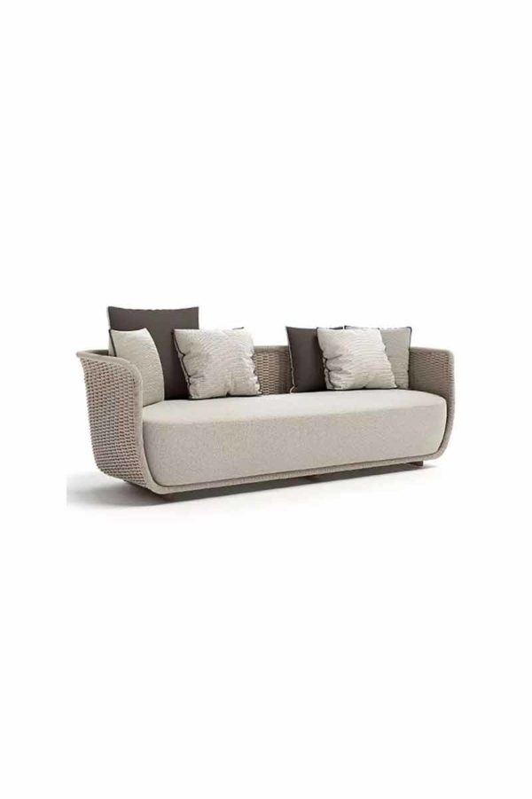 Outdoor-Sofa "Belezza" offwhite - 3-Sitzer