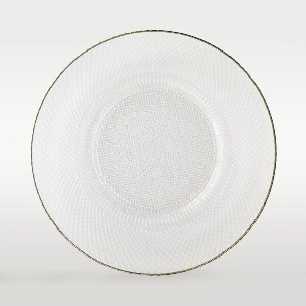 Platzteller golden Sparkle mit Goldrand ⌀ 33cm