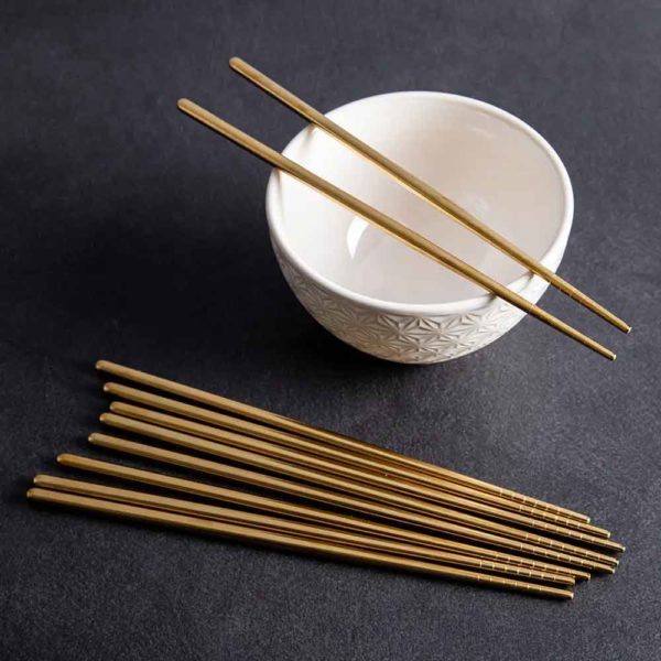 Besteck Gold Glanz - Chopsticks – Bild 2
