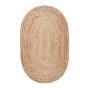Jute Teppich oval 150 X 100 CM