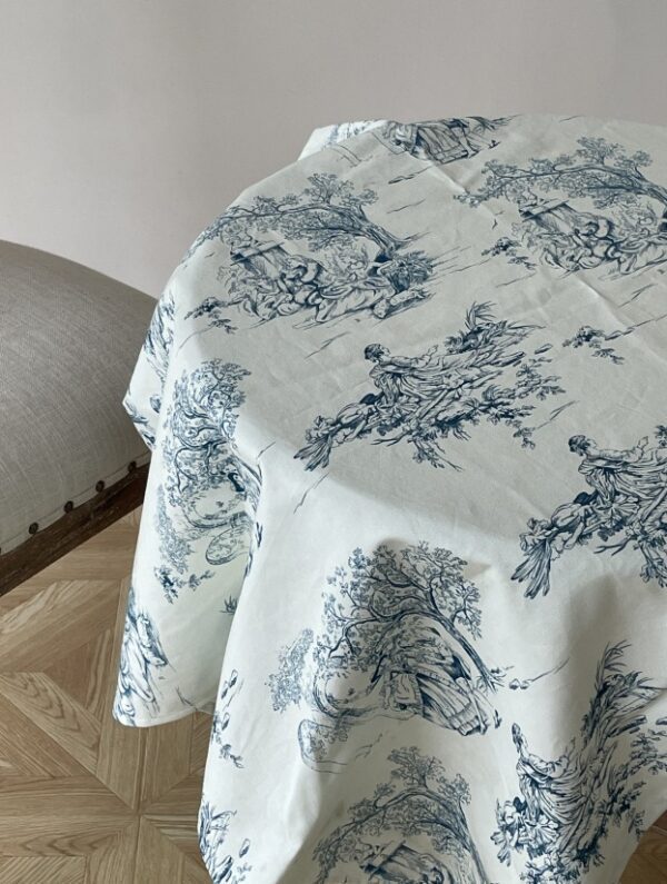 Runde Tischdecke toile de jouy | ⌀ 330 cm